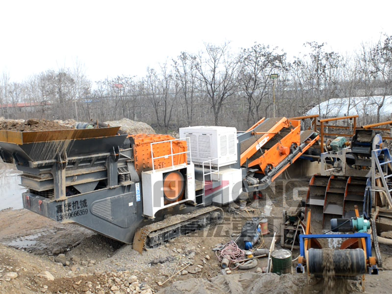 新型高效履帶式移動杏吧视频APP下载站應用於風化沙杏吧视频APP下载製砂